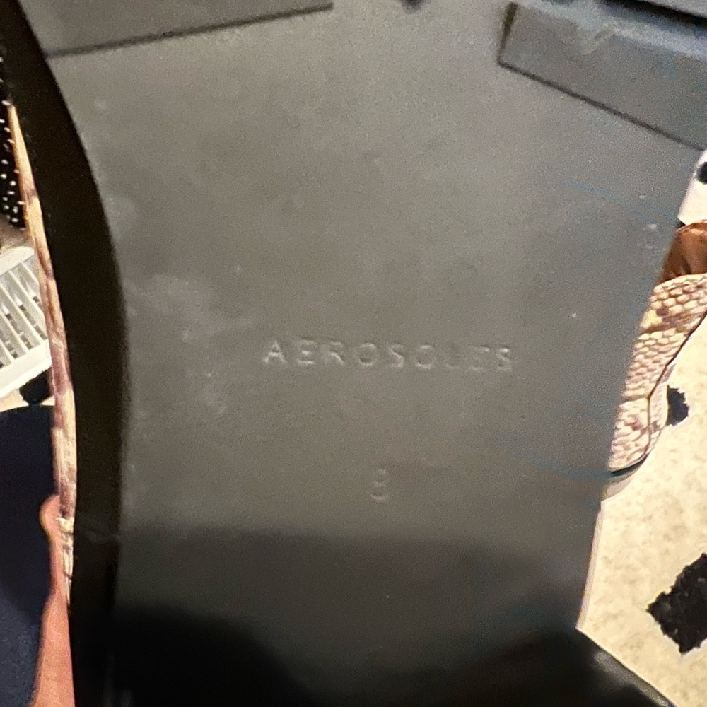 Aerosoles Camila chelsea boot in snakeskin leather women’s sz 8 brand new - Picture 2 of 9
